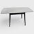 Mid-Century Modern Space Age Black & White Formica Draw Leaf Extending Dining Table For Sale - Image 5 of 10