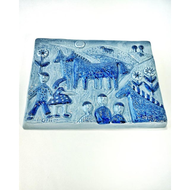 1960s Ceramic Wall Relief by Noomi Backhausen, 1950s For Sale - Image 5 of 7
