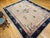 Antique Chinese Peking Rug, Hand-Knotted Wool Pile, Pale Tan & Blue, 9' x 12' For Sale - Image 12 of 18