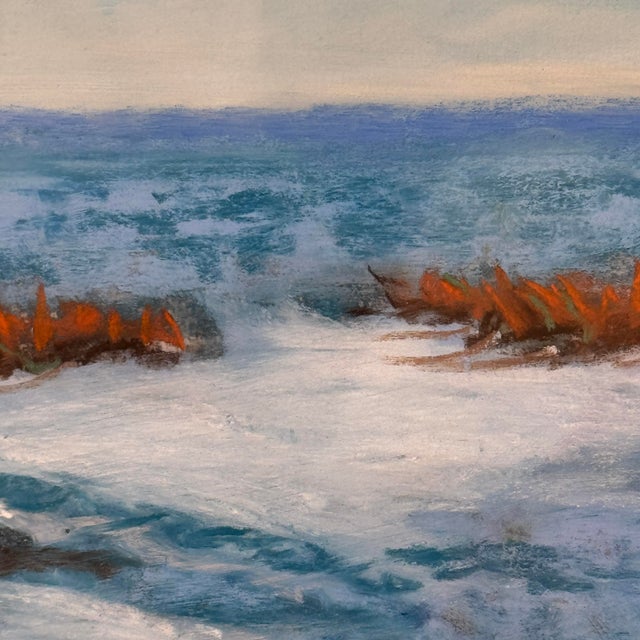 Michael S. Davis Tampa Bay Estuary Signed Coastal Landscape Pastel Painting For Sale - Image 4 of 12