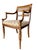 Hickory Furniture Vintage Hickory Chair Neoclassical Cane Back Armchair With Gilt Accents & Floral Upholstery For Sale - Image 4 of 12