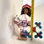 Wood Vintage Native 2 Set Traditional Mexican Huichol Hand-Decorated Dolls -14 Inches For Sale - Image 7 of 11