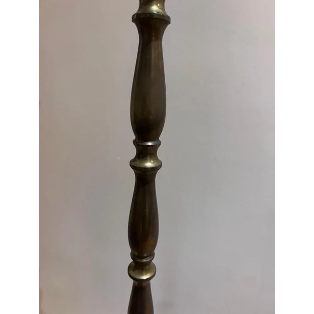 Gold Brass Floor Lamp from Maison Jansen, 1950s For Sale - Image 8 of 9