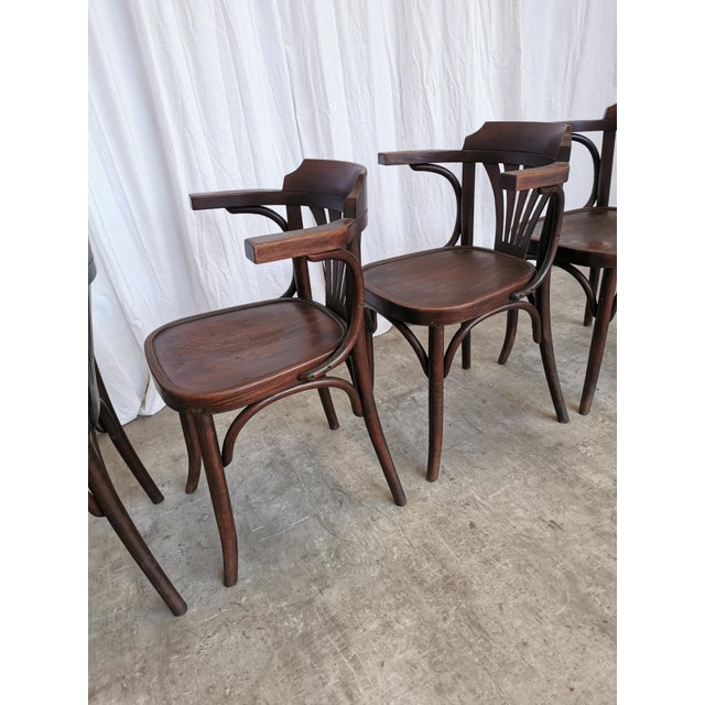 Mid-Century Bentwood Dining Chairs, 1970s, Set of 4 For Sale - Image 17 of 18