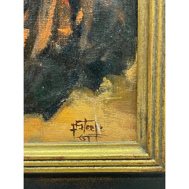 Impressionist An Oil on Canvas of a Dancer For Sale - Image 3 of 6