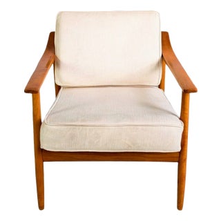 Mid-Century Modern Lounge Chair in Teak from Walter Knoll For Sale