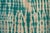 1970s Vintage African Teal Resist Wave Throw For Sale - Image 5 of 6