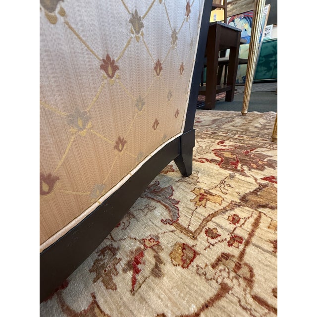 Donghia Golden Sofa With Exposed Wood Frame For Sale In San Francisco - Image 6 of 12