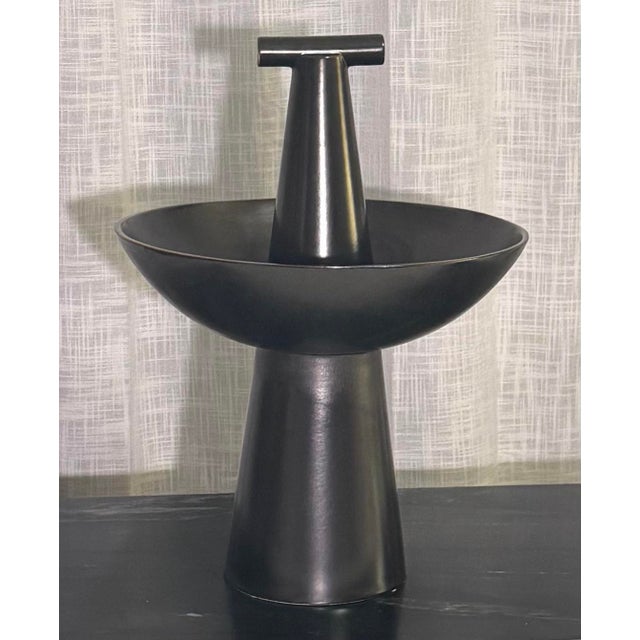 Global Views Champion Bowl by Studio a (Global Views) Graphite - Tall For Sale - Image 4 of 7