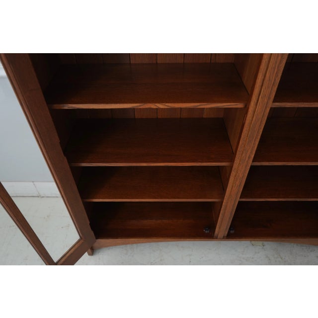 Stickley Stickley Mission Oak 2 Door Bookcase For Sale - Image 4 of 15