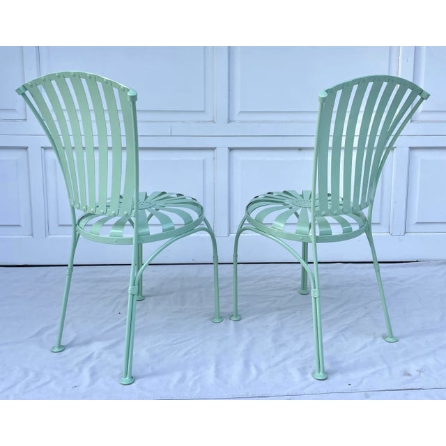 1930s Pair of Francois Carre French Art Deco Sunburst Chairs For Sale - Image 9 of 13