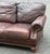 Wesley Hall Furniture Hickory Galleries by Wesley Hall Rolled Arm Leather Sofa For Sale - Image 4 of 10