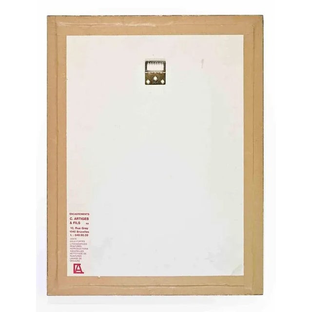 Unknown, Erotic Scenes, Lithograph, Framed, Set of 2 For Sale - Image 4 of 6