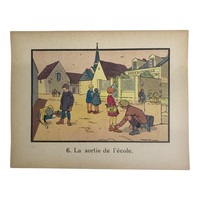 Mid 19th Century Jean-François Raffaëlli – French Educational Illustration / Children B For Sale
