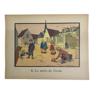 Mid 19th Century Jean-François Raffaëlli – French Educational Illustration / Children B