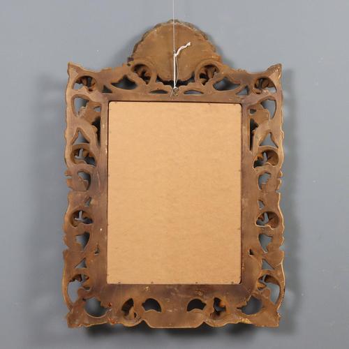 Italian Baroque Style Mirror in Carved Wood For Sale - Image 11 of 12