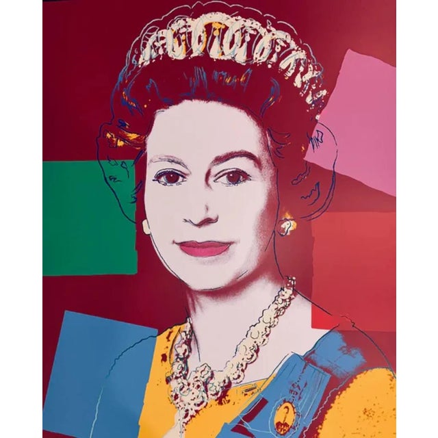 Andy warhol (sunday b morning), queen elizabeth ii 334 silkscreen on white museum board 76.75 x 96.5 cm (30.21 x 37.99 in)...