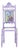 Purple Portuguese Painted Pirate Chair by Francisco Camilo For Sale - Image 8 of 8