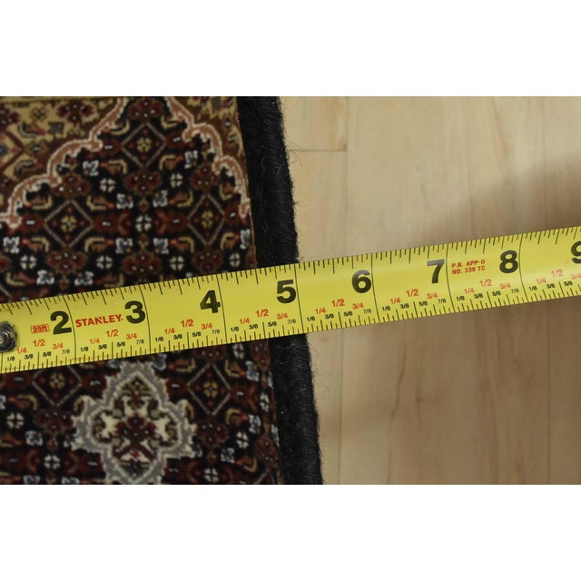 Tabriz Mahi Runner 2’8” X 20’2” Black Wool Traditional Hand-Knotted Rug For Sale - Image 11 of 13