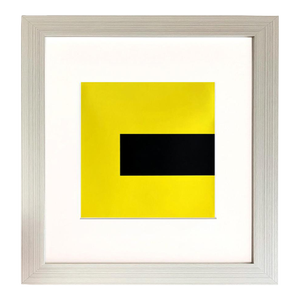 Ellsworth Kelly 1999 Black Yellow 8 Framed Reproduction