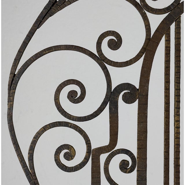 Antique wrought iron panel made in Italy in the 1920s. This was found in an ancient villa in Italy near Padua. Perfect for...