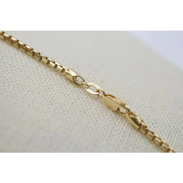 Mid 20th Century 14kt Yellow Gold 18" Box Chain For Sale - Image 4 of 9