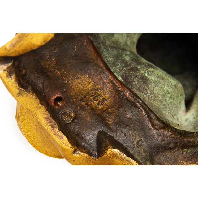 Rare Pair of French Antique Bronze Fireplace Chenets “Vulcan and Venus" For Sale - Image 17 of 17