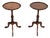Antique Walnut Wine Tables, 1930s, Set of 2 For Sale