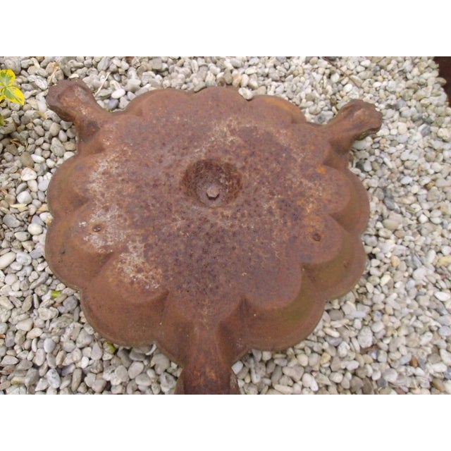 Antique Iron Birdbath, 1890s For Sale - Image 4 of 12