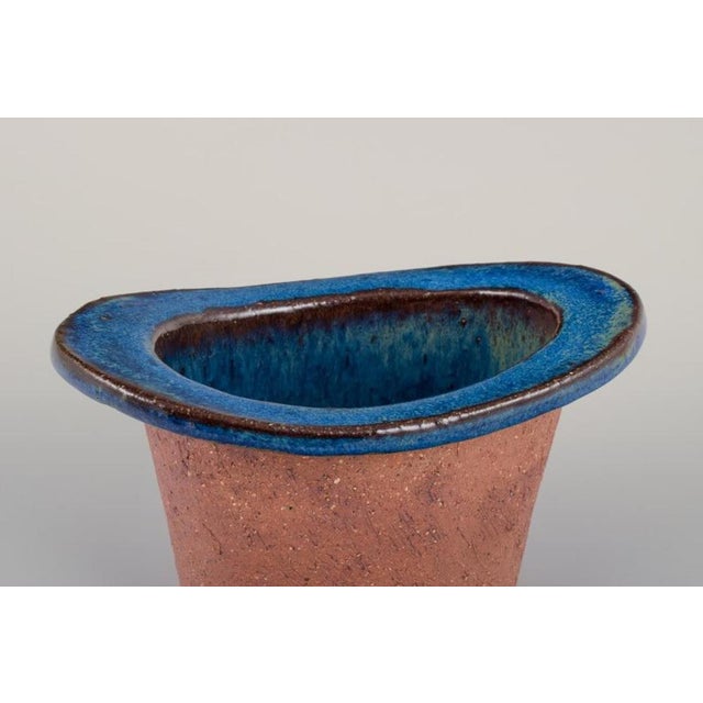 1970s Modernist Swedish Ceramic Vase by Curt Magnus Addin, 1970s For Sale - Image 5 of 9