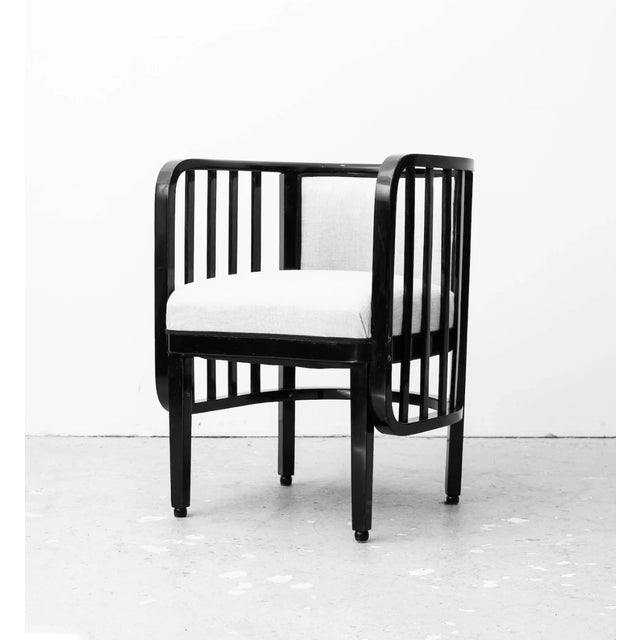 Art Nouveau Mundus Armchairs by Marcel Kammerer for Mundus, 1910, Set of 2 For Sale - Image 3 of 5