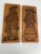 Wood Early 20th Century Folk Art His and Her Wall Wood Carvings - a Pair For Sale - Image 7 of 7