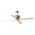 Chapman & Myers by Visual Comfort Fan Subway 56" Ceiling Fan in Hand Rubbed Antique Brass and Matte White For Sale