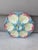 Gien 19th Century Majolica Pink and Blue Oyster Plate Gien For Sale - Image 4 of 7