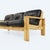 Esko Pajamies for Asko, three-seater sofa, model 'Bonanza', pine, leather, 1960s, Finland. Three-seater with a rectangular...