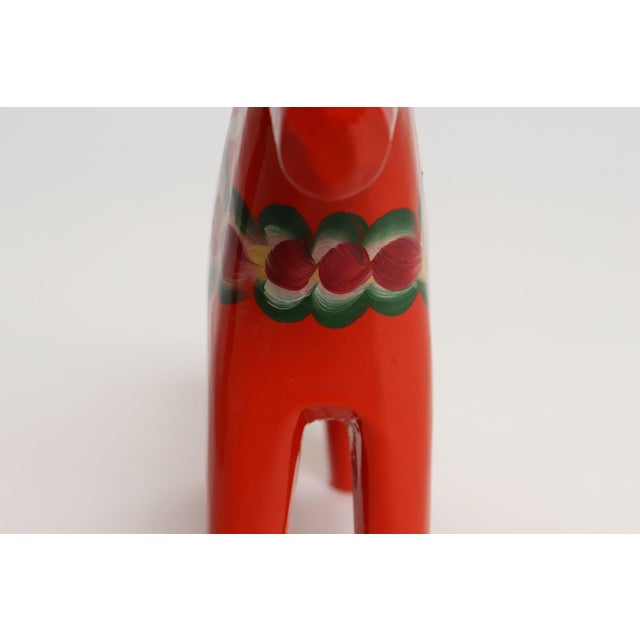 Mid-Century Scandinavian Modern Hand-Painted Dala Horse From Färnäs Sweden For Sale - Image 12 of 13