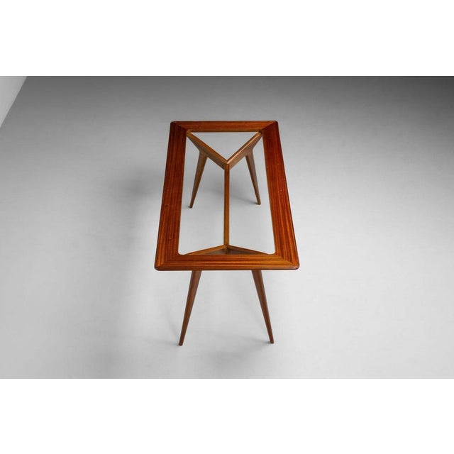 Sculptural Mahogany Dining Table by Franco Albini, Italy, 1950s For Sale - Image 9 of 18