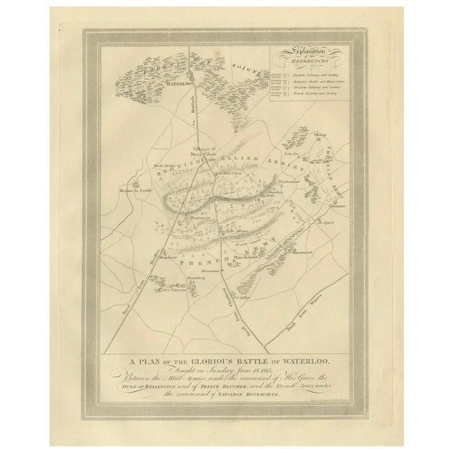 Map of the Glorious Battle of Waterloo, 1816 For Sale - Image 10 of 10