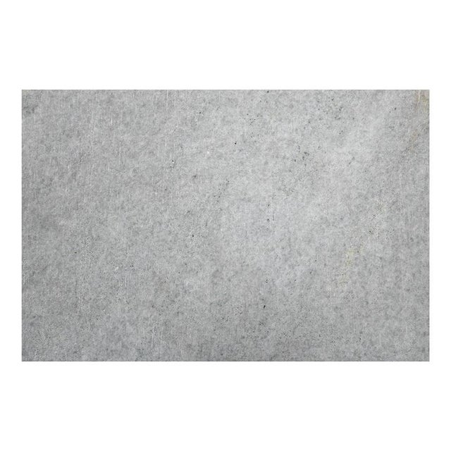 Red Industrial Table with Marble Top For Sale - Image 5 of 8