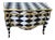 Black & White Diamond Pattern Chest of Drawers For Sale