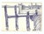MCM drawing on paper by Robert Henry Angeloch (1922-2011). Drawing along the waterfront in Greenport, Long Island, New...