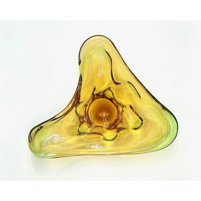 Art Glass Bowl attributed to Frantisek Zemek for Sklana Mstisov, 1960s, in Flawless conditions. Designed 1960 to 1969 This...