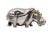 Silver Silver Hippopotamus Brooch with Opening on the Back For Sale - Image 8 of 8