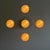 An exceptional and increasingly rare set of five "Sigma" ceiling or wall lights designed by Sergio Mazza for Artemide in...