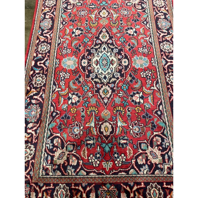1990s Old Persian Hamedan Area Rug 4'0" X 6'5" For Sale - Image 4 of 5