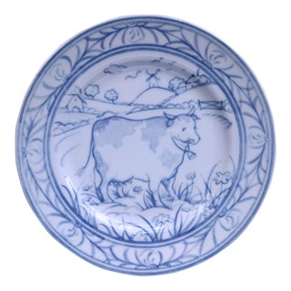 Williams Sonoma Brittany Cow Salad/Dessert Plate For Sale