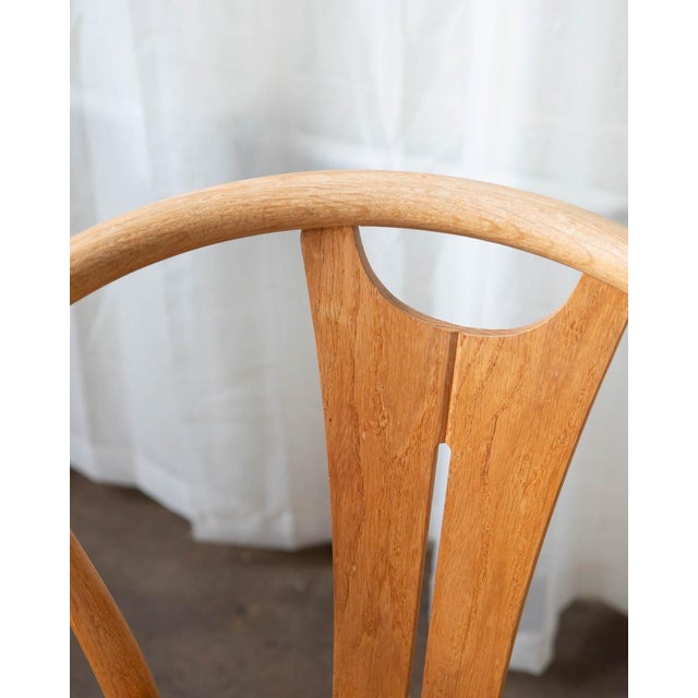 1970s Danish Modern Wegner Style Oak Wishbone Dining Chairs - Set of 6 For Sale - Image 9 of 18