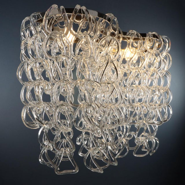 Murano Glass Giogali Lamp by Angelo Mangiarotti for Vistosi, 1960s For Sale - Image 9 of 11