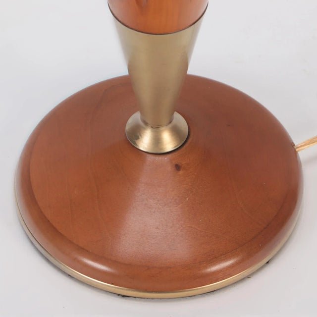 Wood 1960 Mid-Century Modern Sculptural Lamp For Sale - Image 7 of 8