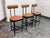 Modern Michael Oren Design Porter Place Style Swivel Counter Stools, Set of Three For Sale - Image 3 of 12